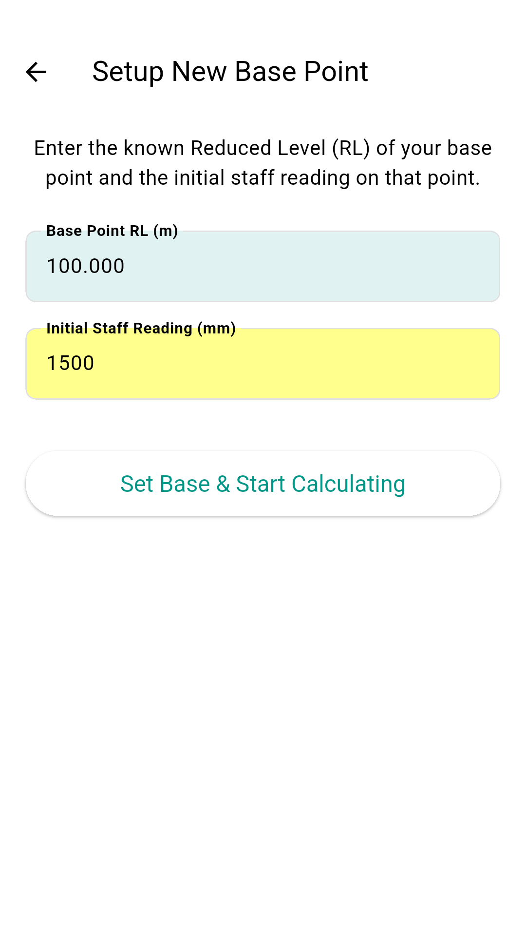 RL Calculator setup